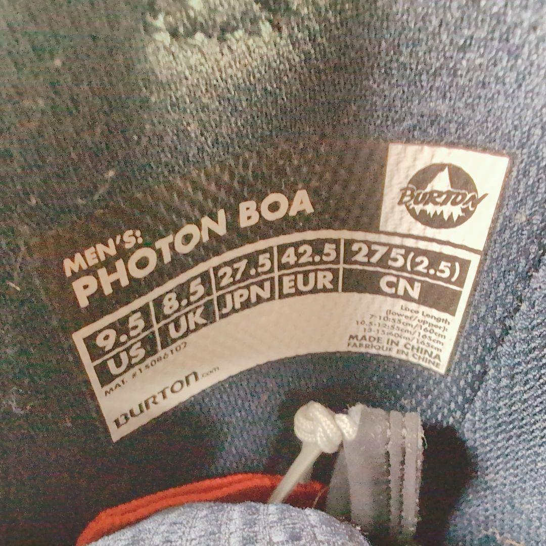 美品 BURTON PHOTON BOA 27.5cm ダブルBOA
