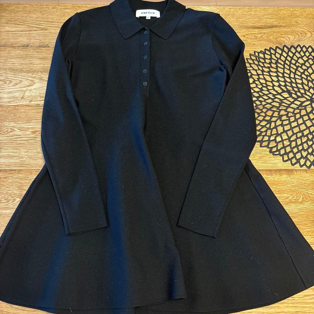 ENFÖLD ブラック シャツ 38
