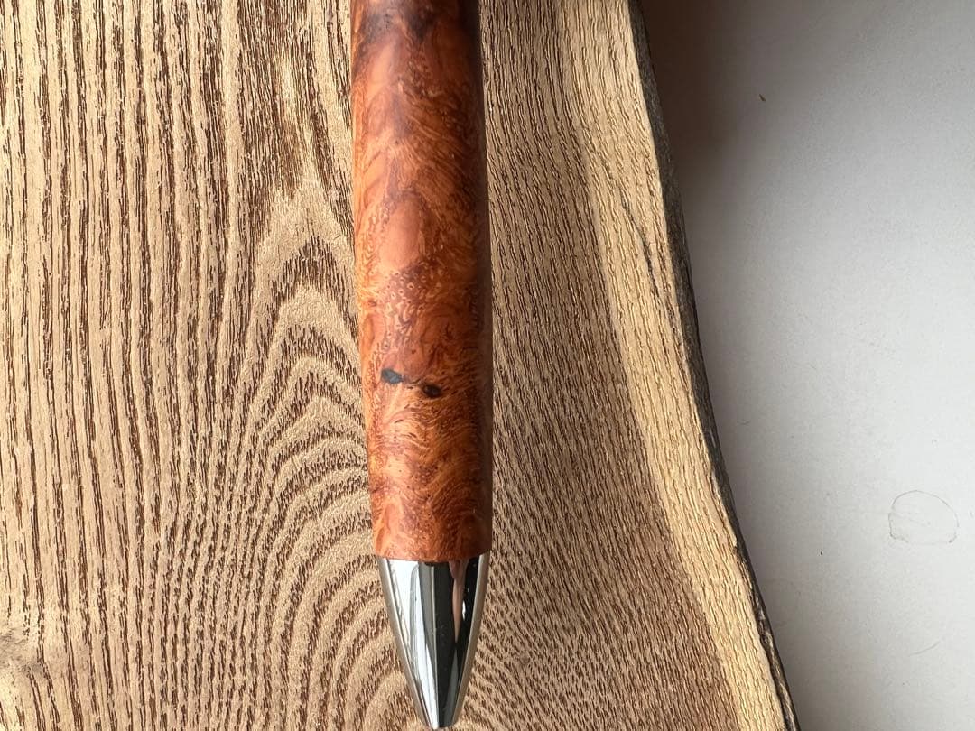 【新品・未使用】工房楔　極上杢　花梨紅白瘤杢　ボールペン