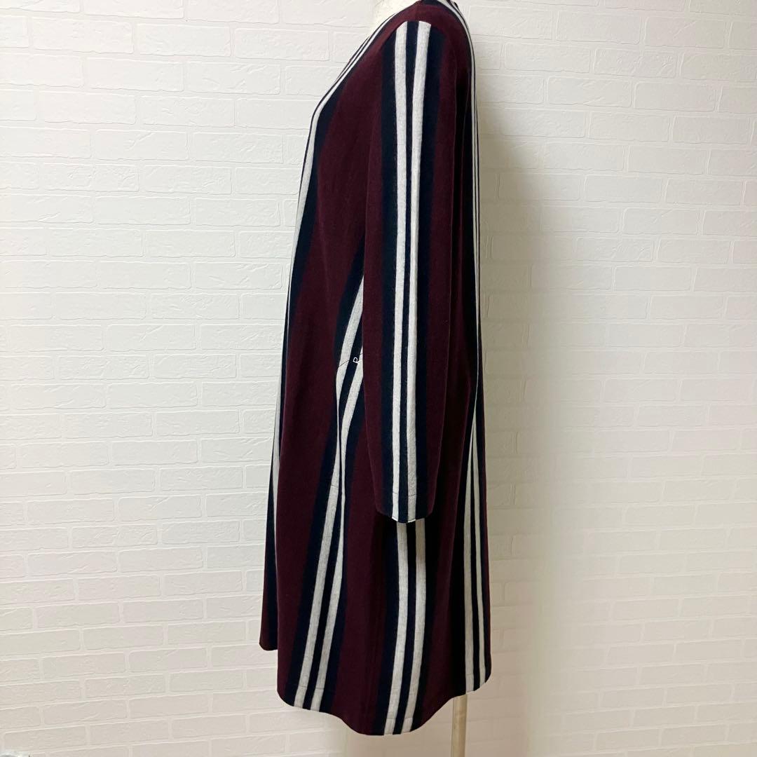 45R 45rpm ロングワンピース　0 ウール　ボルドー　バーガンディ