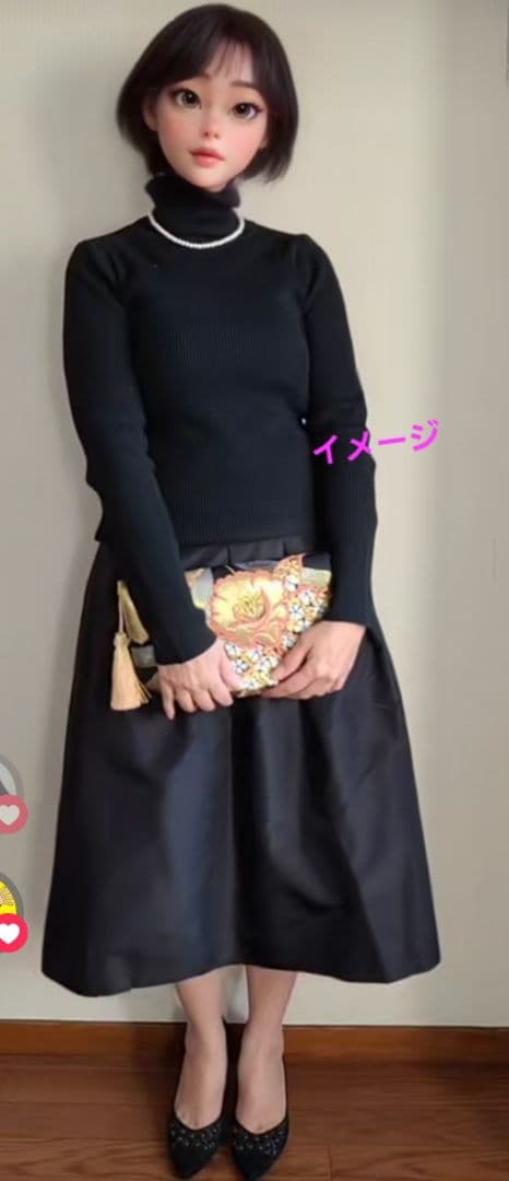 涙模様、シルク着物帯の2ways クラッチバック