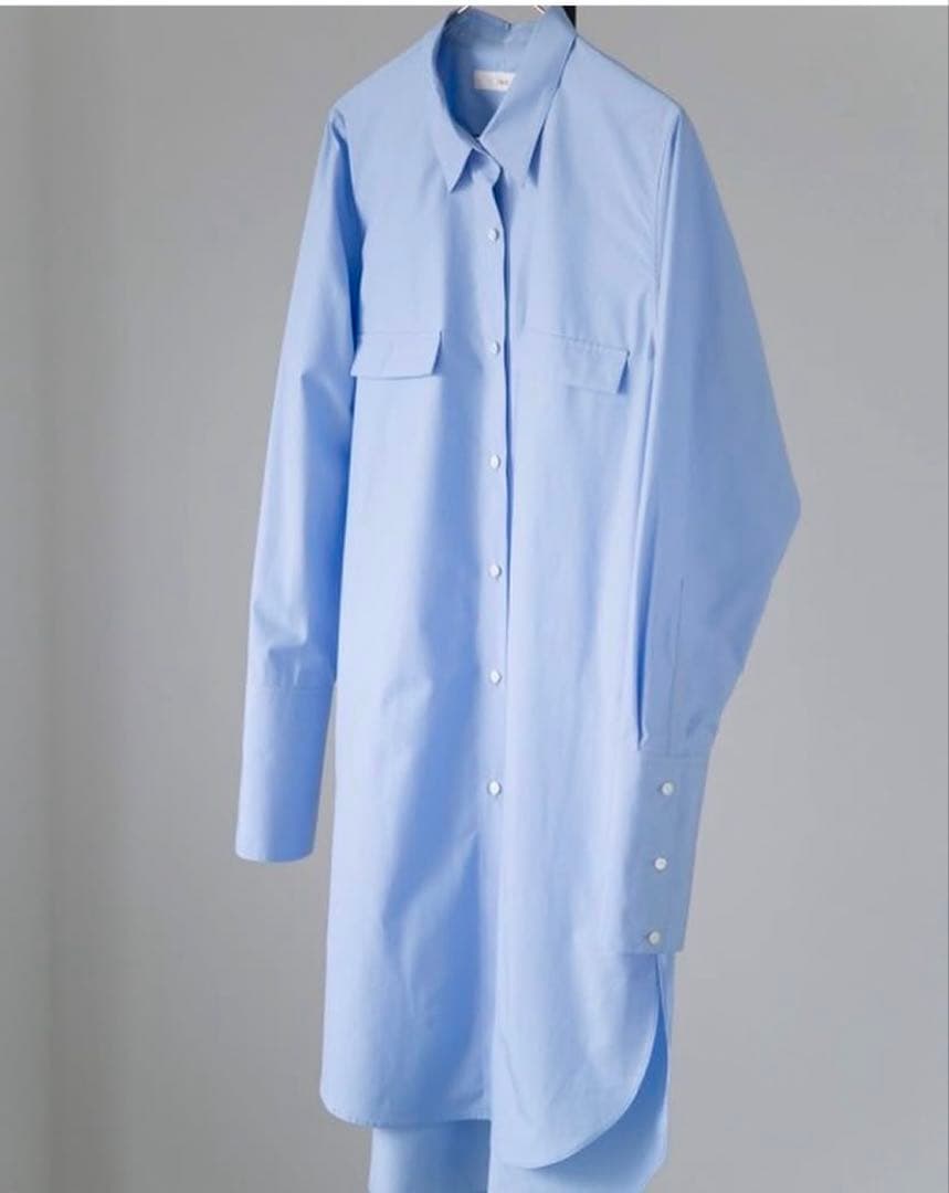 Herato ヘルト/loin. ロワン　ロングシャツ　ブルー　井川遥