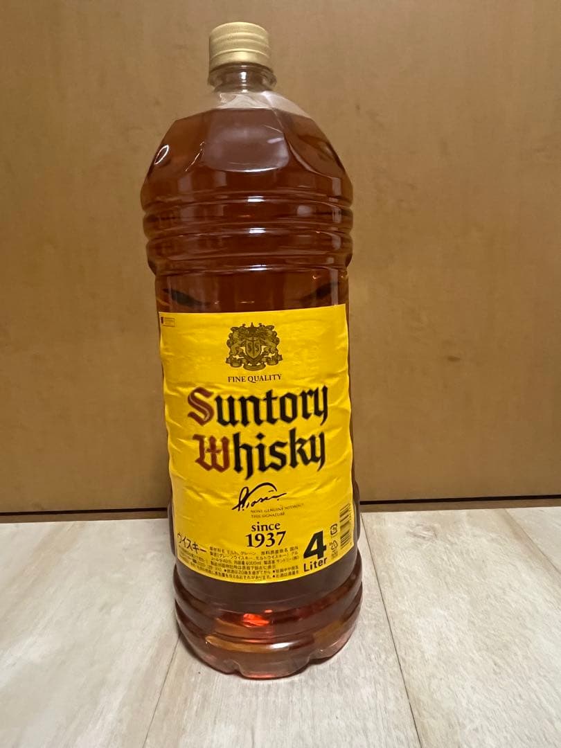 新品未開封4L サントリー角瓶ウイスキー 4リットルボトル　非2.7L