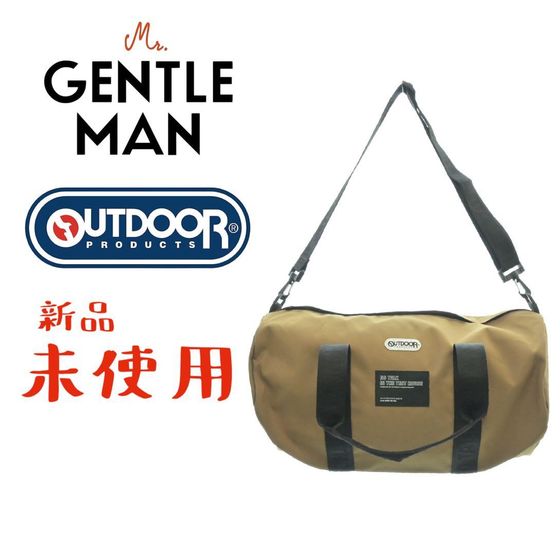 未使用 ミスタージェントルマン アウトドア ボストン ダッフル バッグ ベージュ