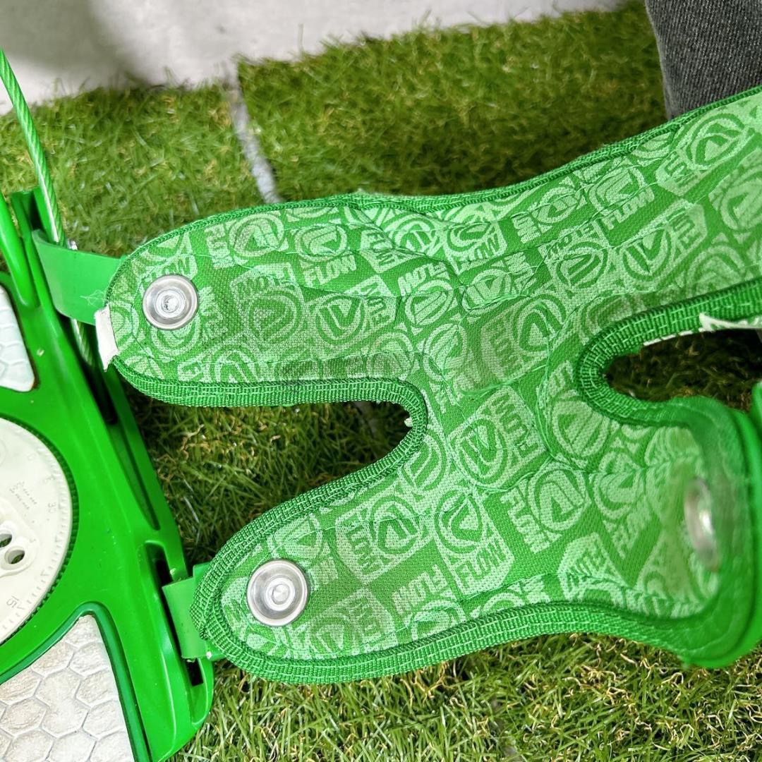 FLOW ビンディング　フロー　Mサイズ　グリーン　バインディング　スノーボード