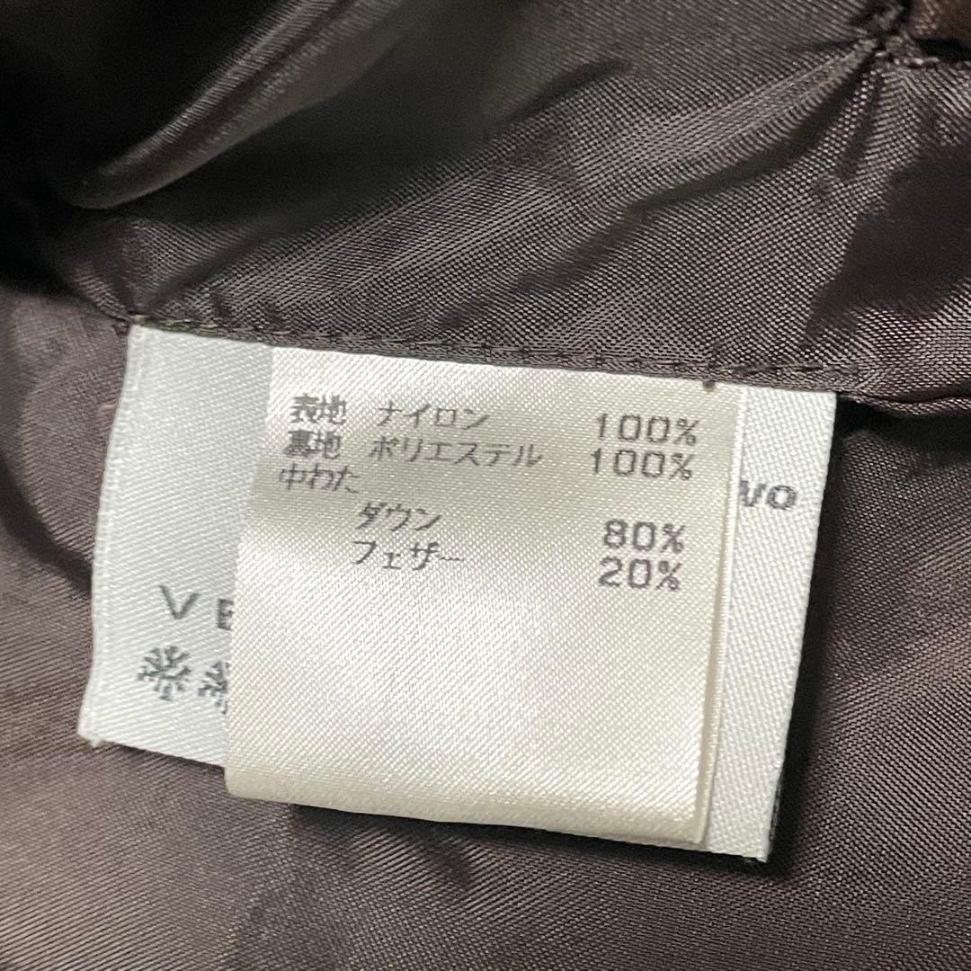 極美品 バーニーズニューヨーク ダウンジャケット イタリア製 ダークブラウン