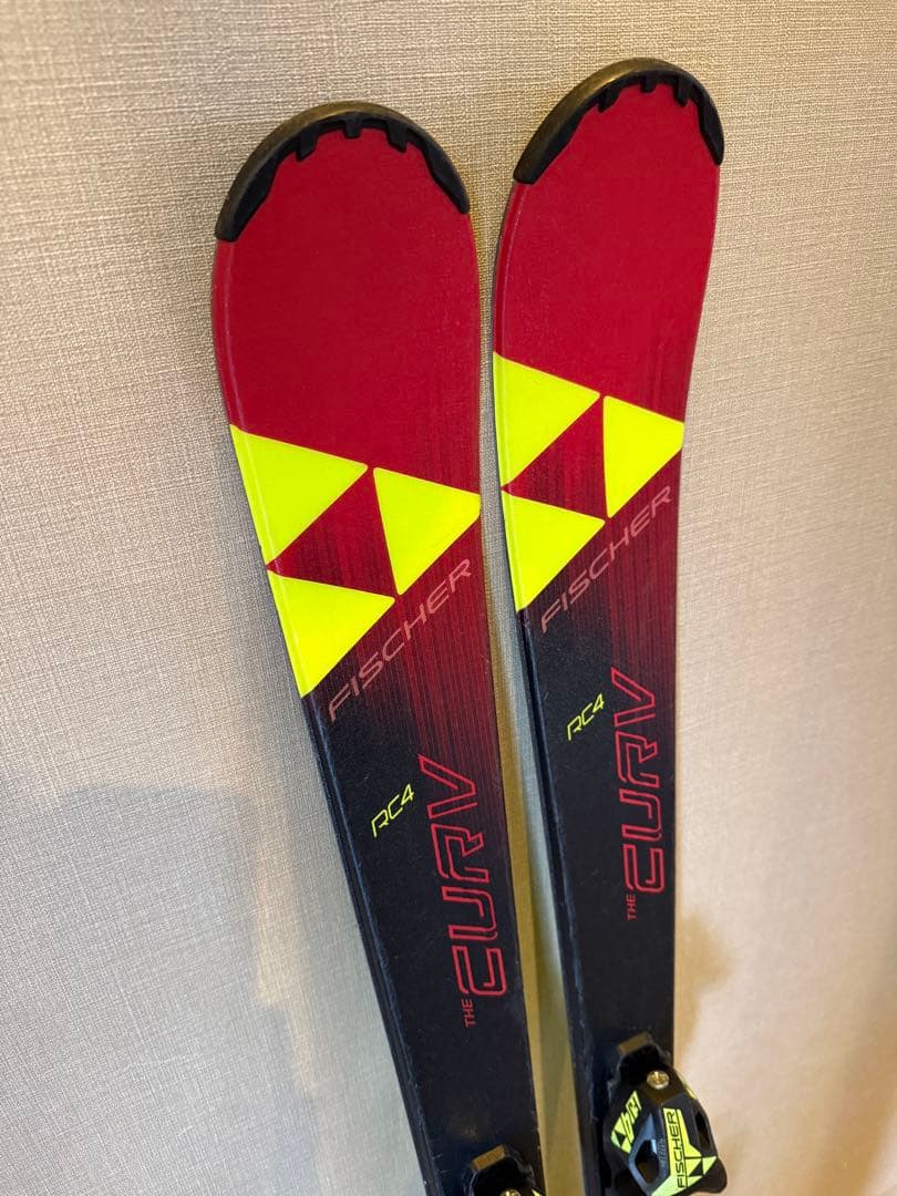 Fischer CURV RC4 スキー 赤/黒/黄 メンテナンス済み