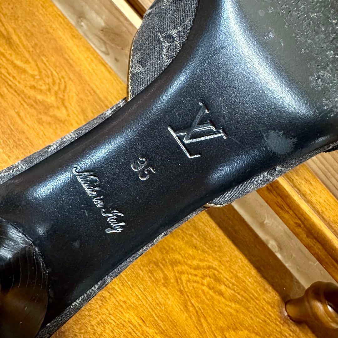 LOUIS VUITTON ヴィトン モノグラム フラワー ミュール 35