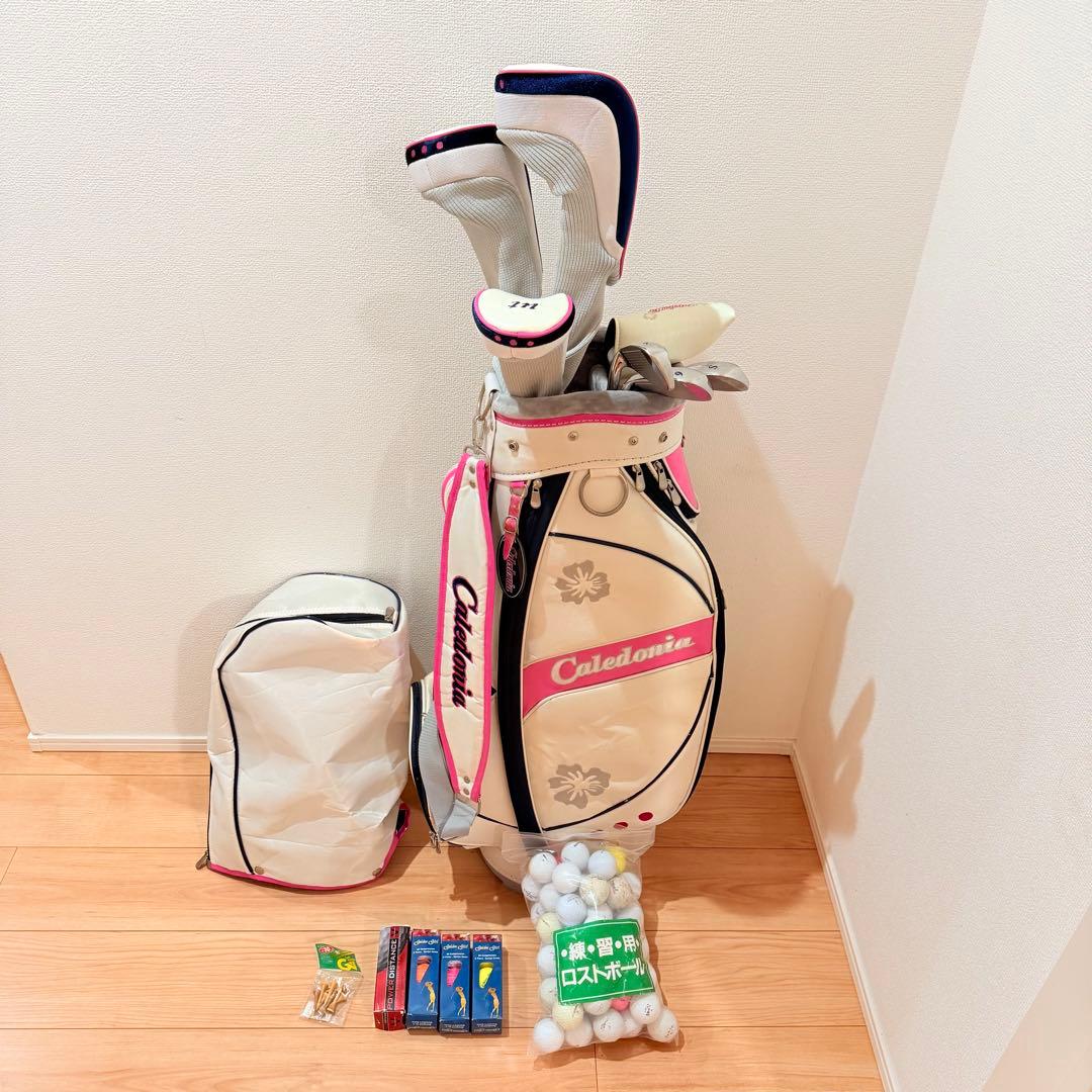カレドニア レディースゴルフクラブセット CL-460α バッグ付き 7本