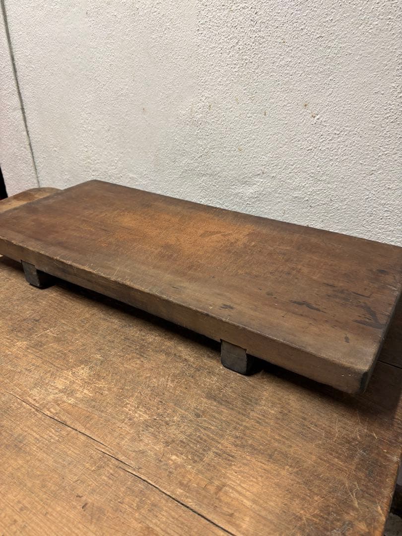 アンティーク　まな板　展示台　店舗什器