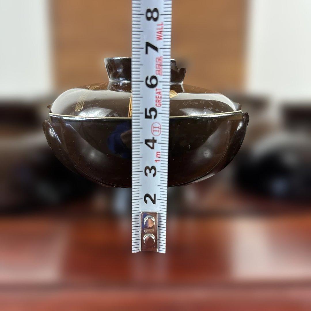 漆器 葉模様 椀 10客セット