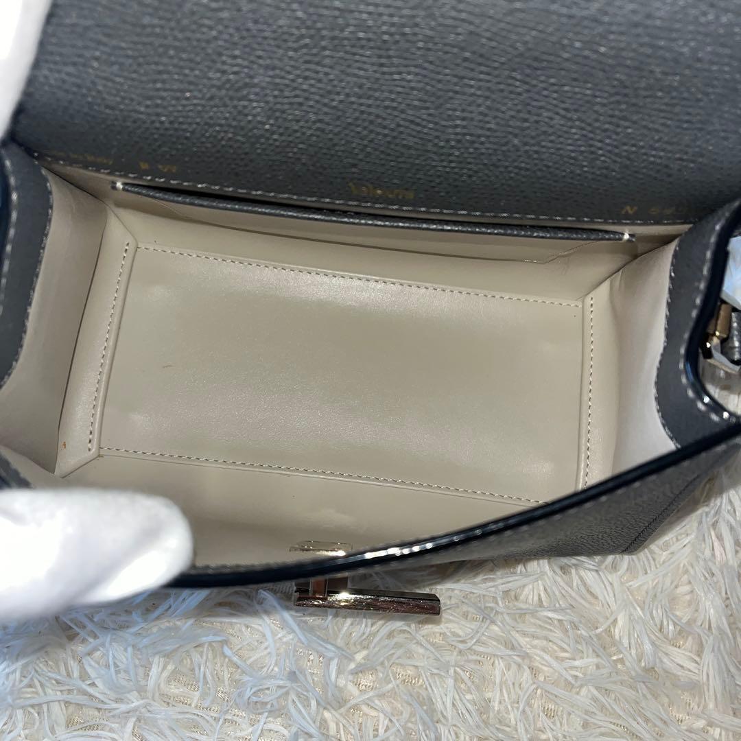 Valextra ヴァレクストラ　ハンドバッグ ミニ　イジィデ　グレー