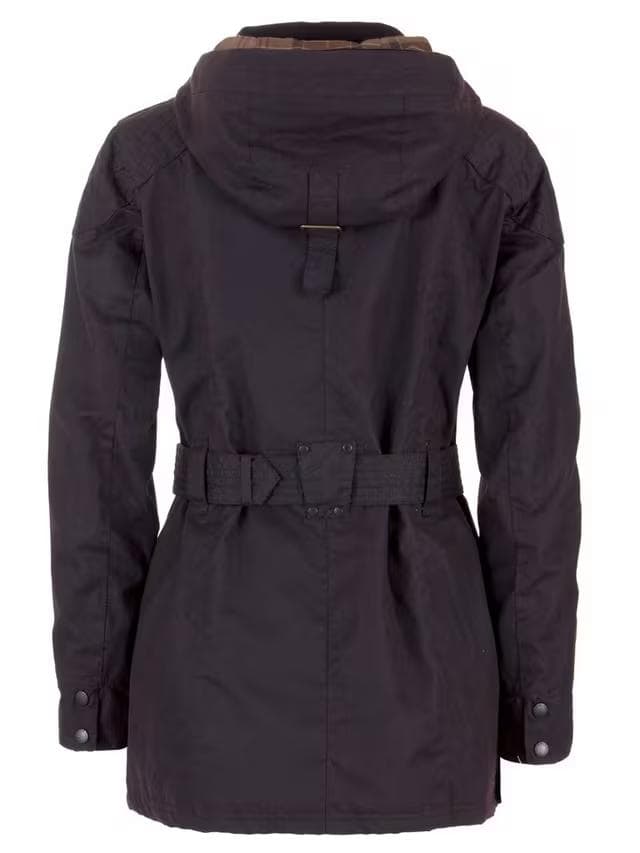 日本未発売 バブアー【BARBOUR】フード付きワックスコットンジャケット 黒L