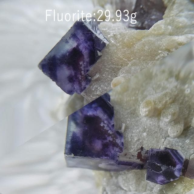 29.93g　パープルフローライト　鉱物標本　フローライト