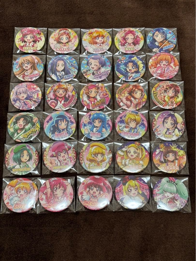 プリキュア　缶バッジ　アイドルプリキュア缶バッジ　春フェス　コンプリート