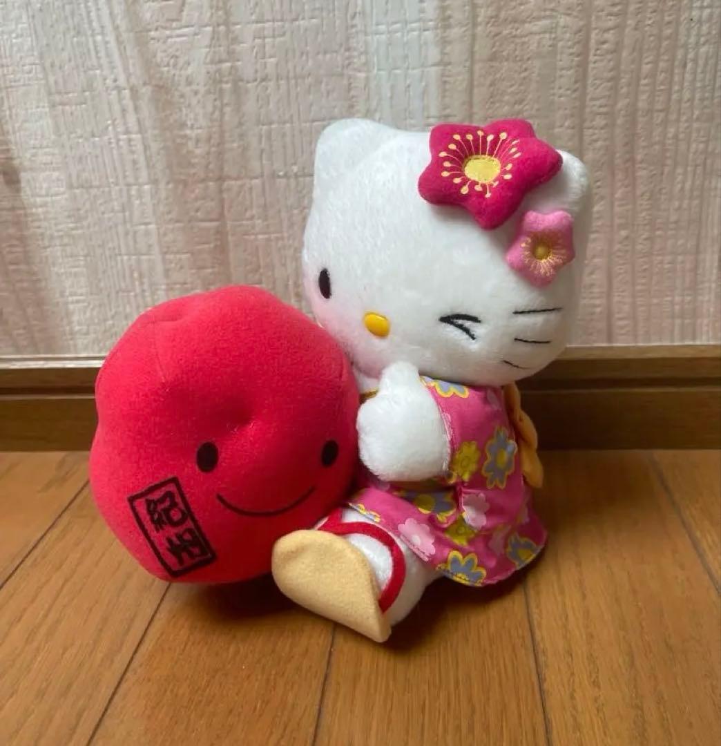 美品 ご当地キティ ハローキティ 紀州梅 和歌山限定 ぬいぐるみ