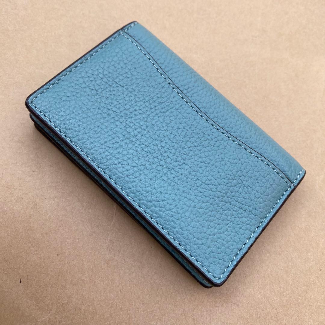 カードケース　定期入れ　名刺入れ　アクア