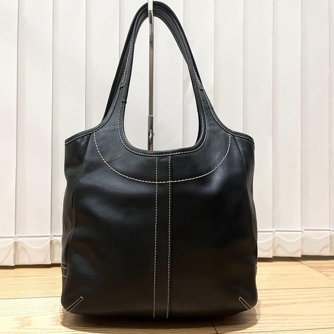 極美品　コーチ　11285 ハンドバッグ　エルゴ　レザー　ブラック　黒