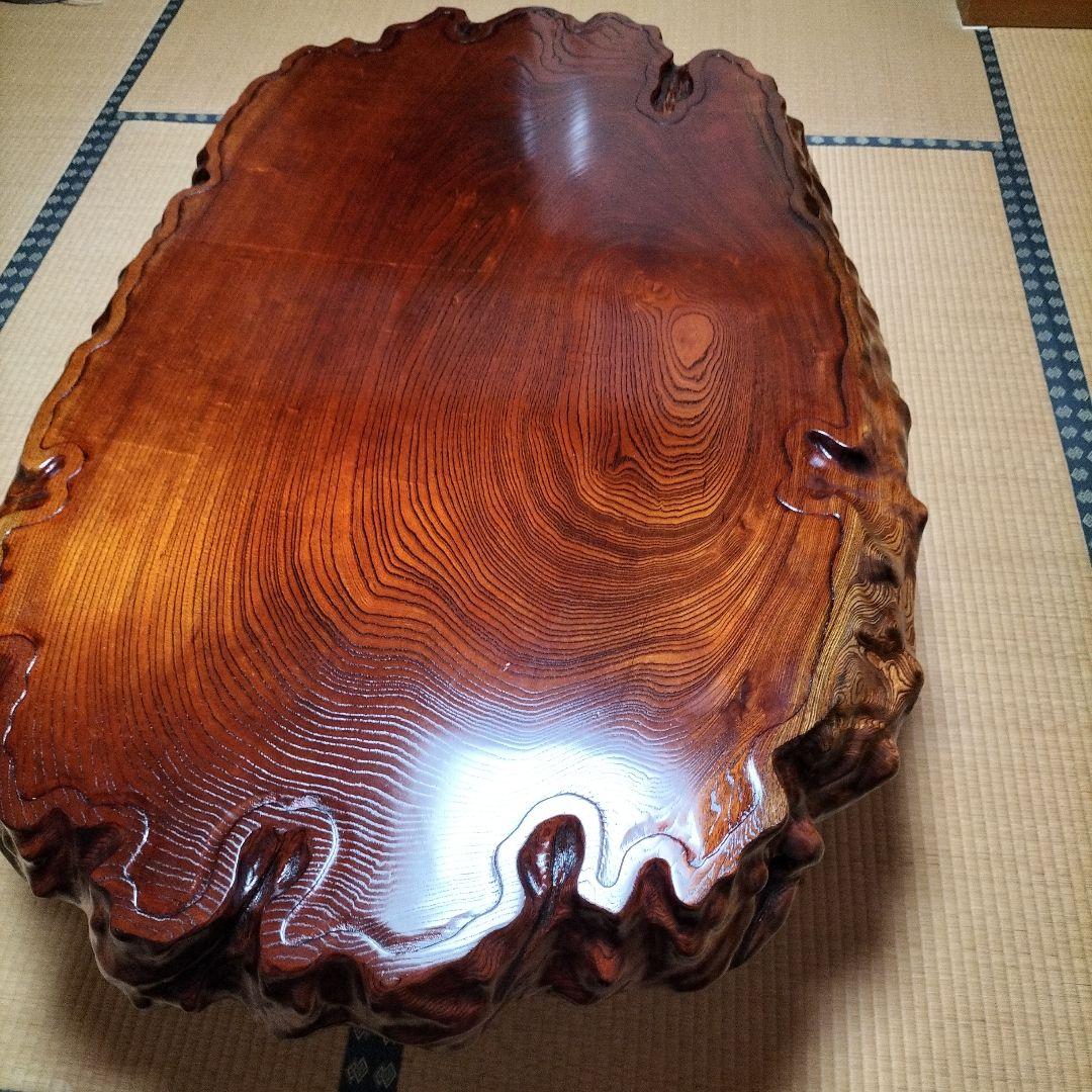 美品　けやき一枚板　座卓