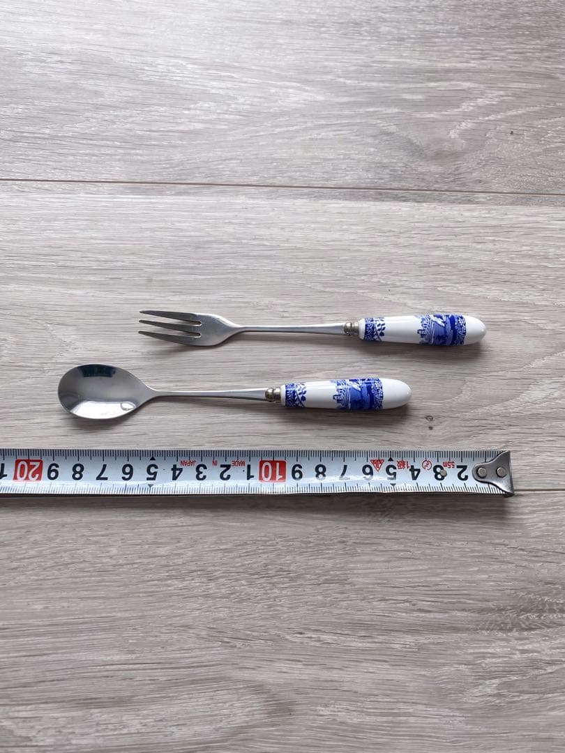 Spodeスポード ブルーイタリアン フォーク スプーンセット