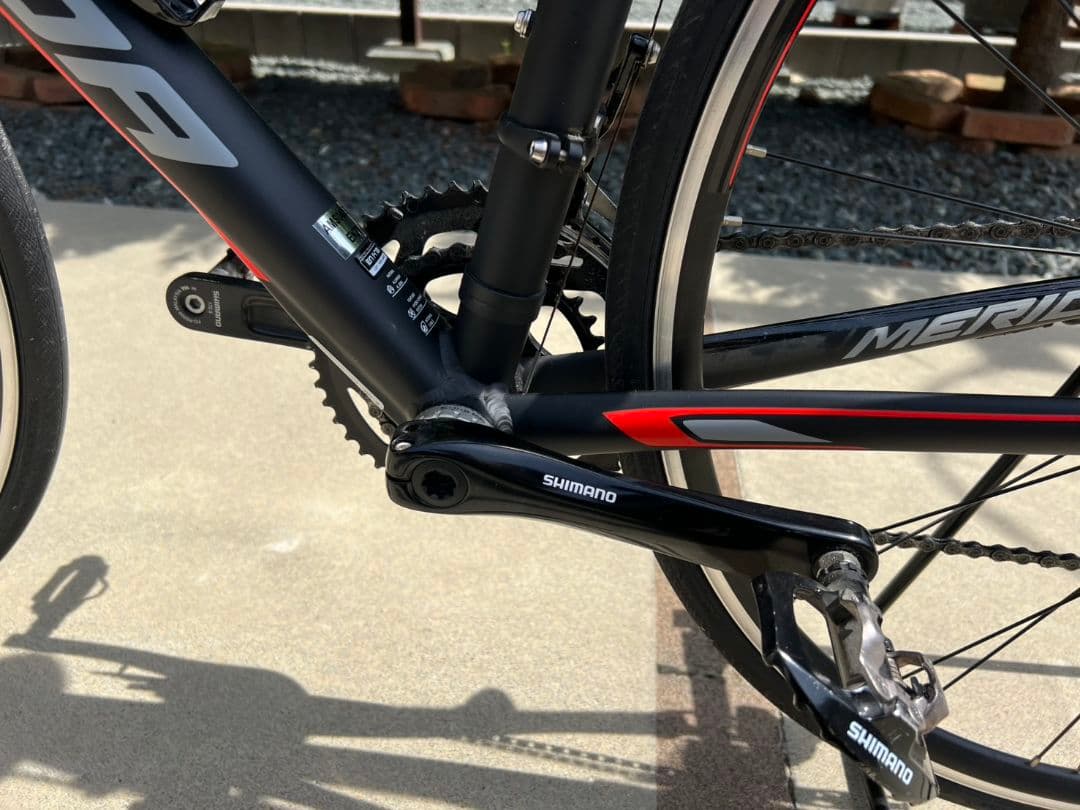 室内保管MERIDA 400 ロードバイク 黒/赤