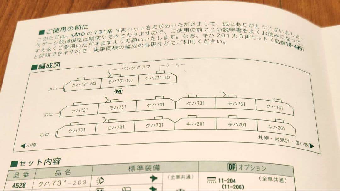 KATO 731系3両セット 10-498 JR北海道近郊タイプ