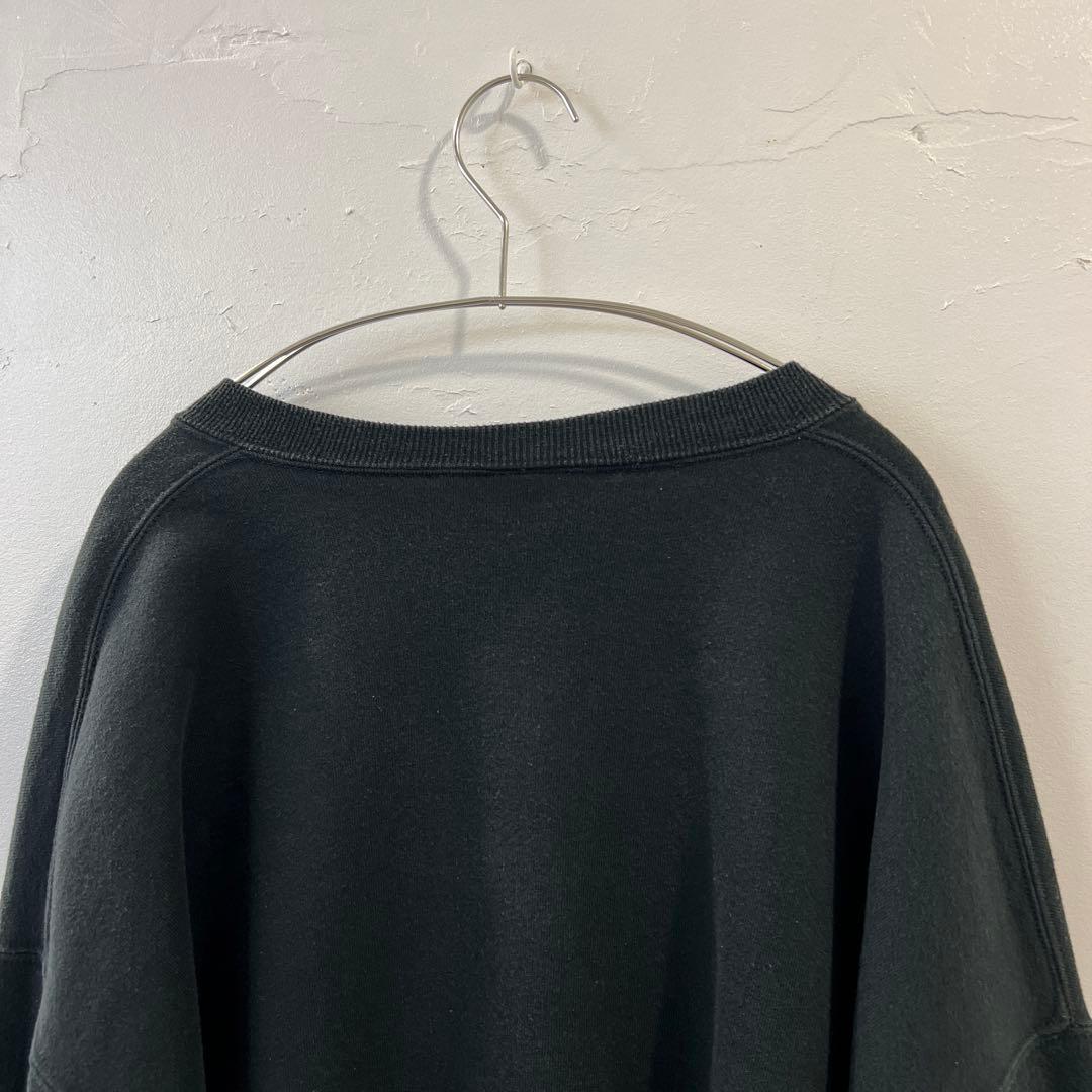 90s ラッセルアスレチック ブラック XXL 無地スウェット USA製