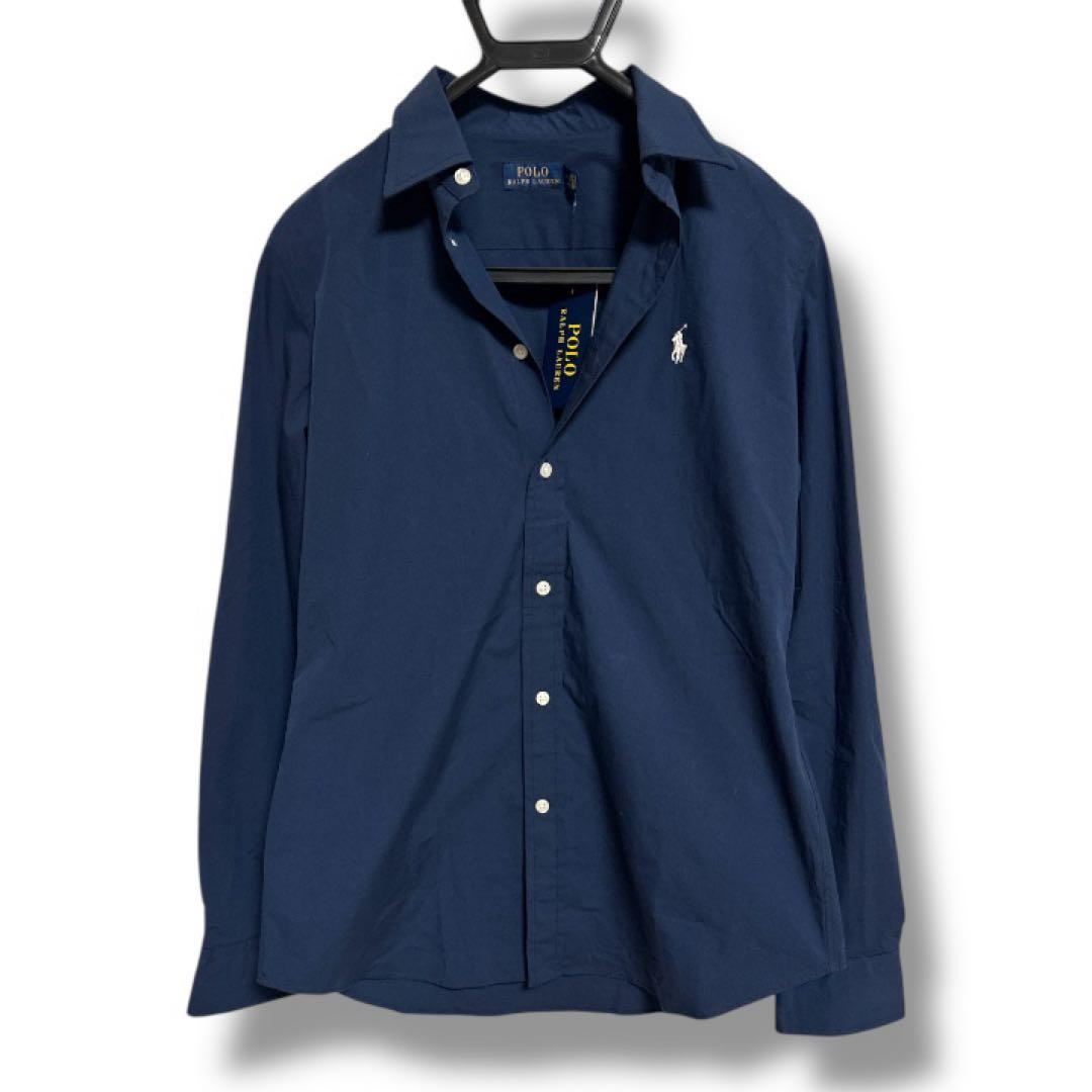 ☆新品未使用☆タグ付き ポロラルフローレン レディースシャツ ネイビー