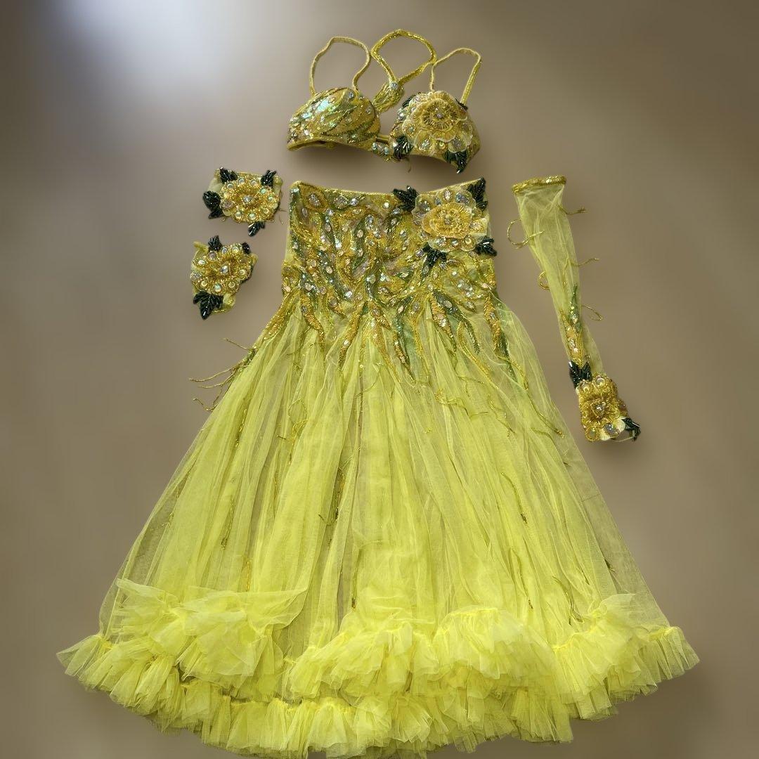 Bella ベリーダンス衣装　レモンイエロー