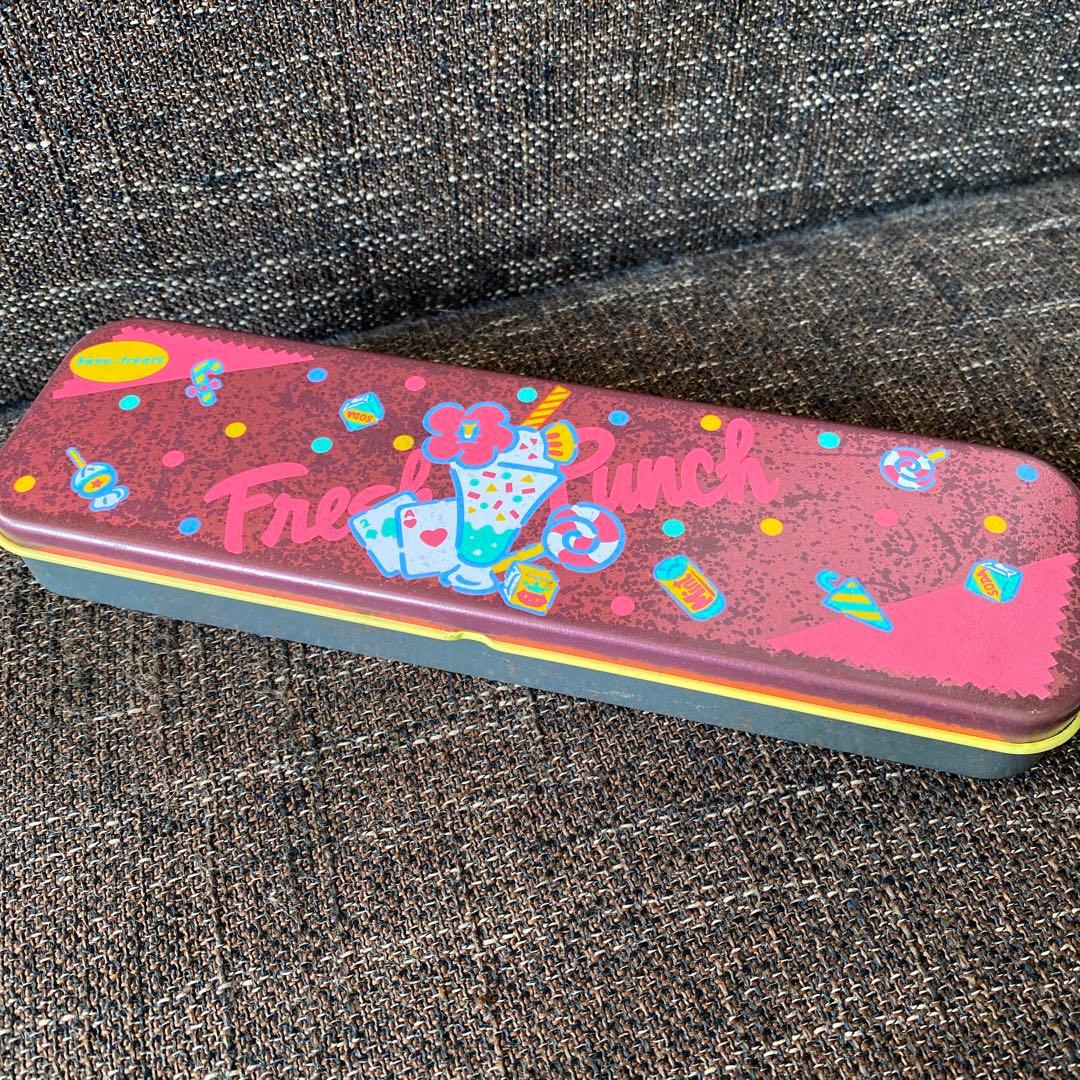 レア サンリオレトロ フレッシュパンチ 昭和 ペンケース 当時物