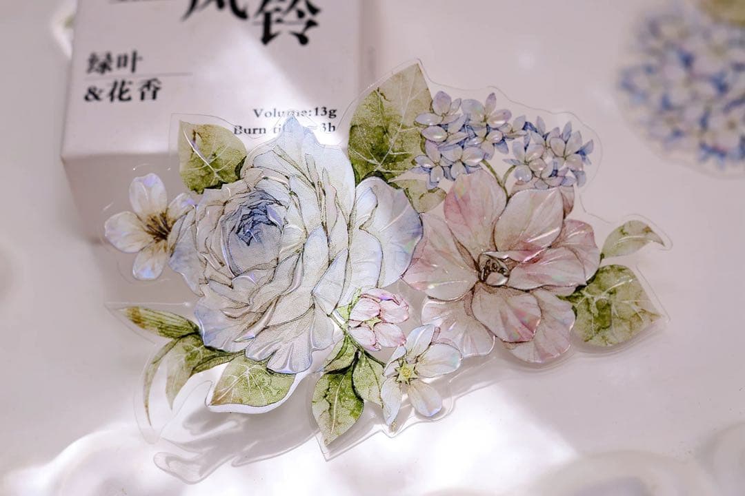 小白家文創《甜梦蓝》海外マスキングテープ　マステ 【2523】