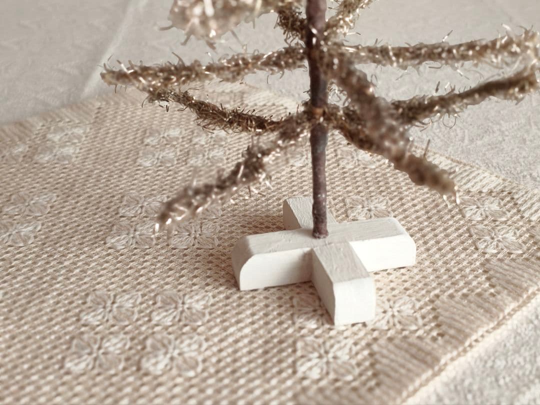 【リュヌとリュカさま】vintage tree ❀ 燻ゴールドのツリー 23cm