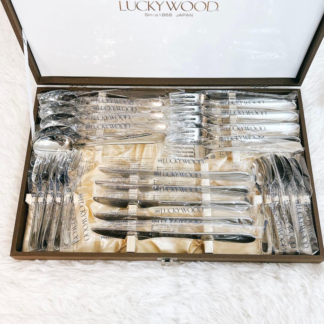 ✨未使用品✨ LUCKY WOOD カトラリー スプーン類 25本 × 2セット