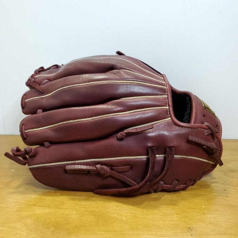ZETT ゼット ソフトステア 人気カラー ボルドーブラウン 良品 軟式グローブ