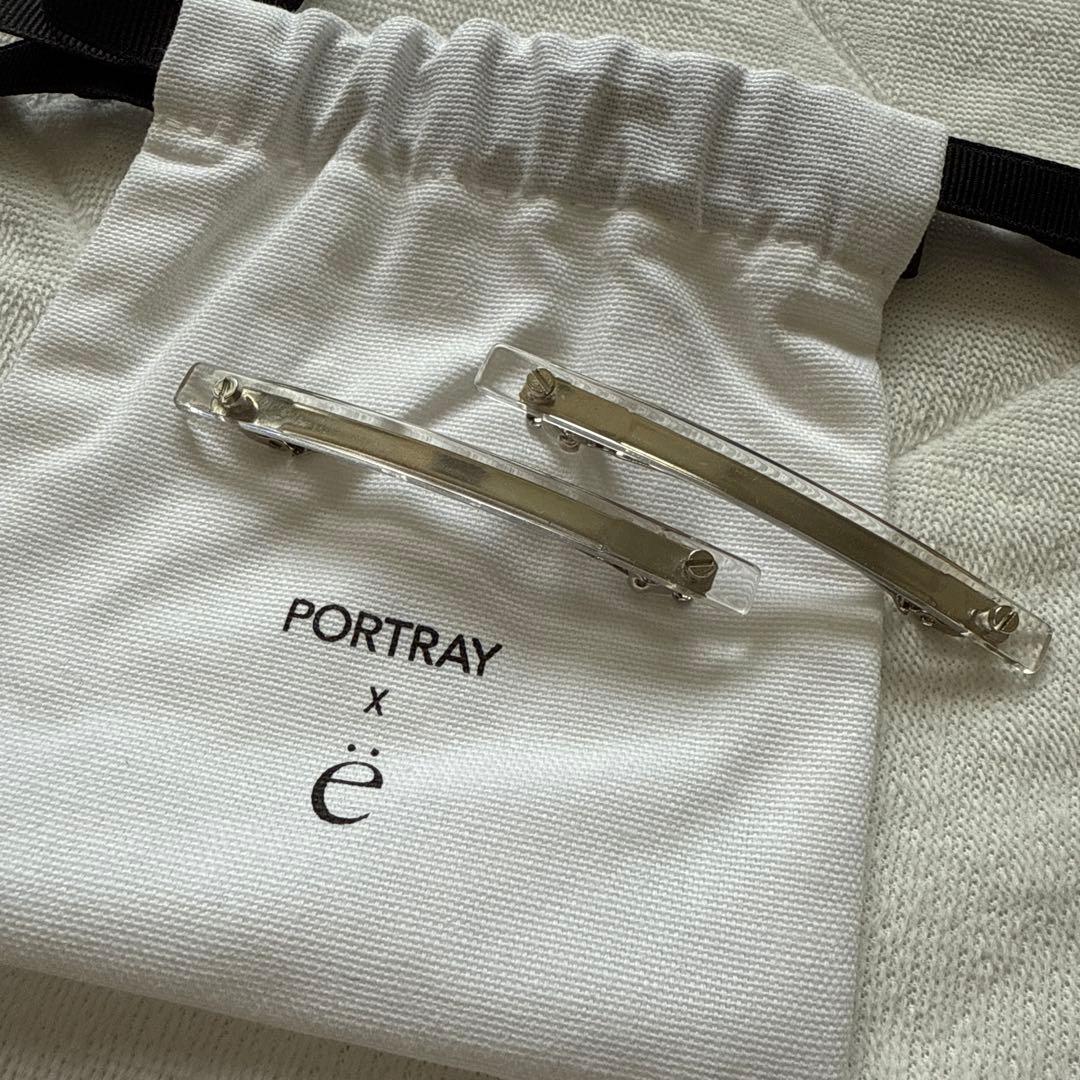 PORTRAY x yo BIOTOP クリアバレッタミニ2個セット 新品未使用