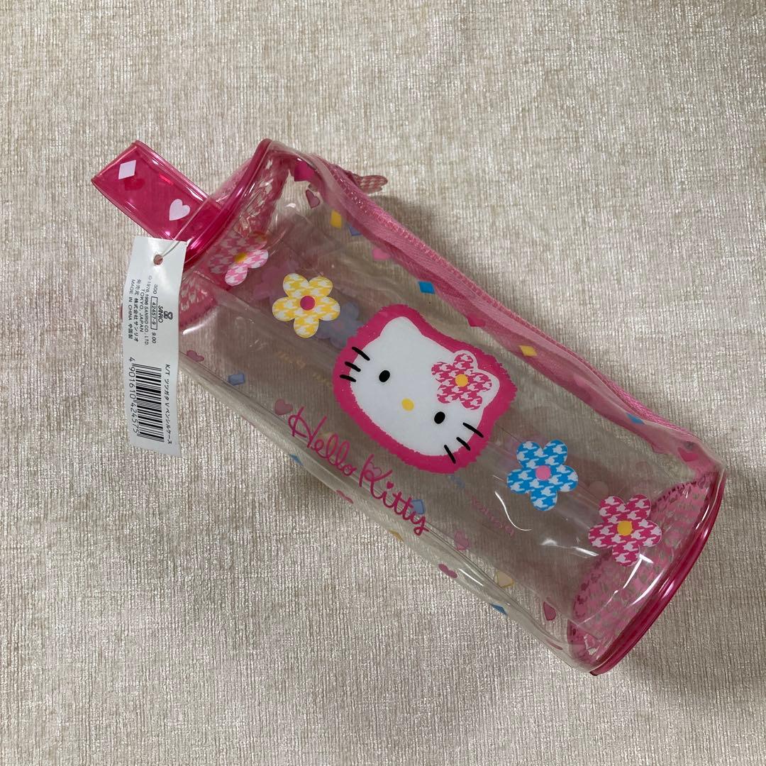 希少　ハローキティ　カオハナ　ビニールポーチ　クリアペンポーチ　1996年