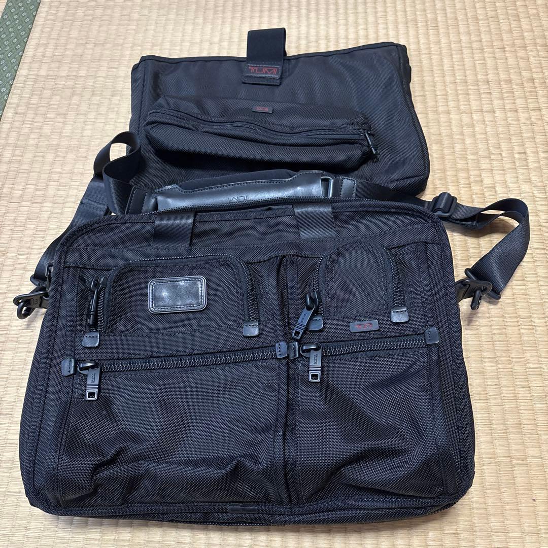 TUMIブラック ビジネスバッグ ポーチ付き