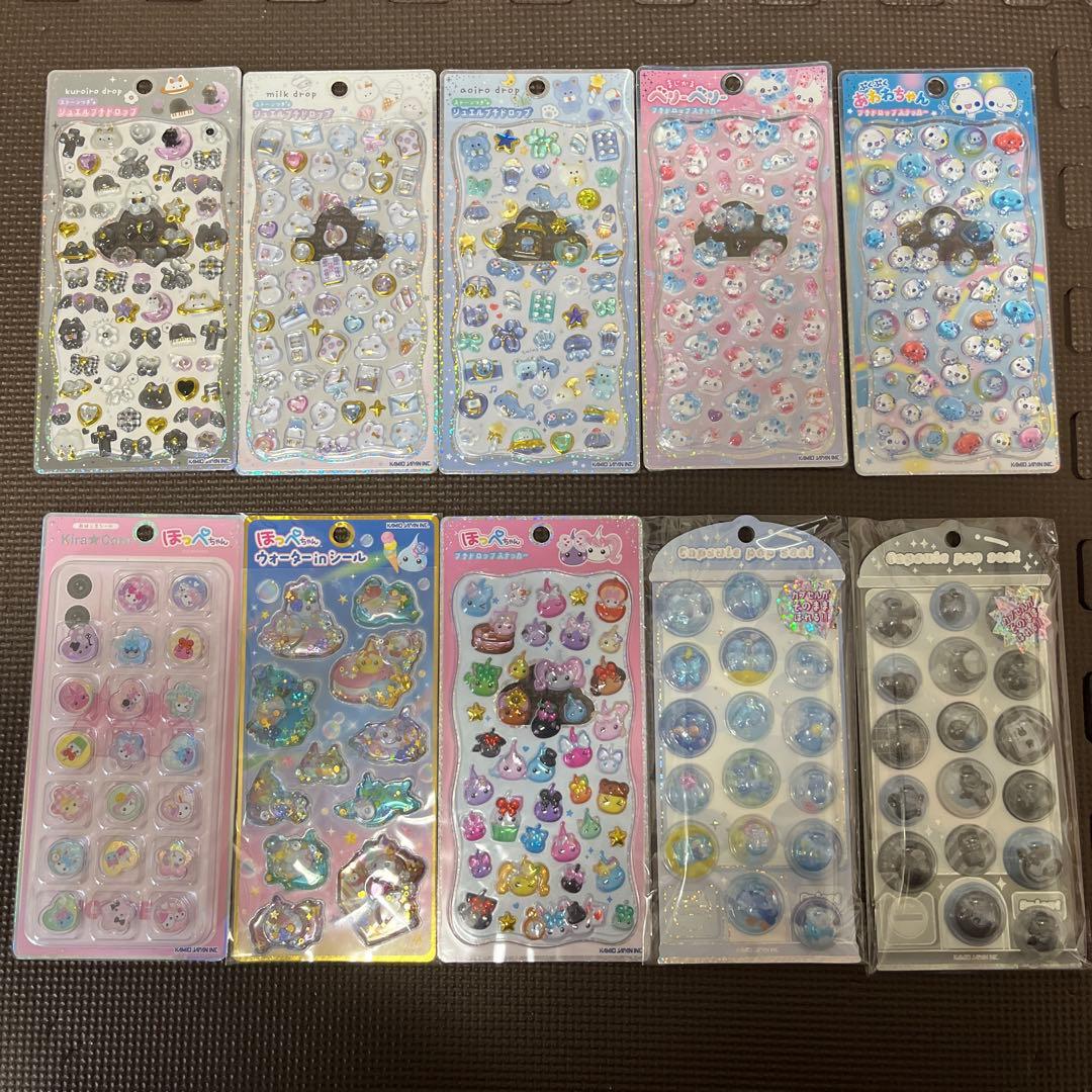 カミオジャパン　サン宝石　シール　ほっぺちゃん　カプセルポップシール