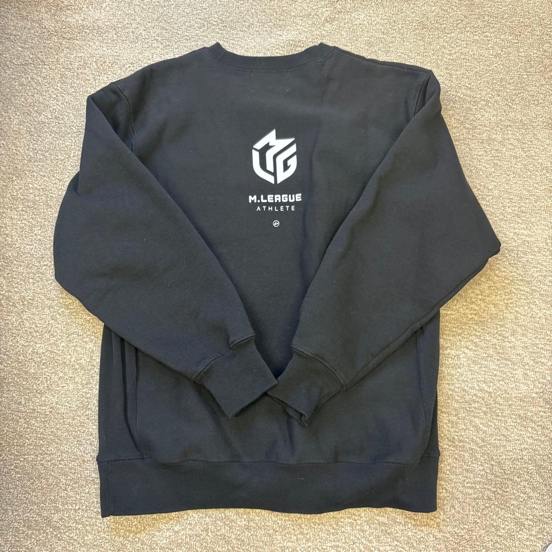 【レア・美品】Mリーグ×FRAGMENT 完売品スウェット 黒　藤原ヒロシ