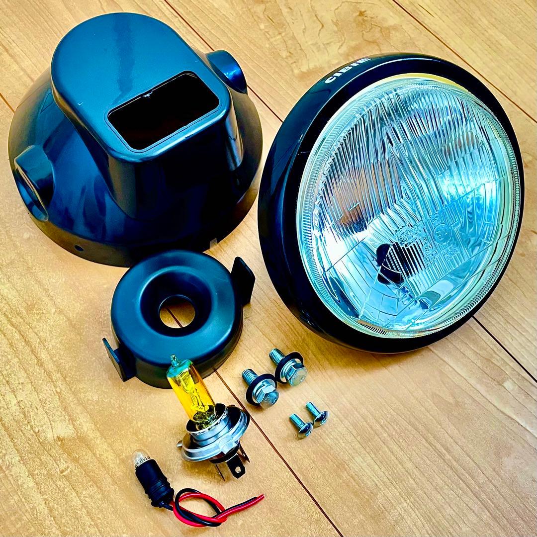 当時物 CIBIE シビエ 凹み ヘッドライト 160φ バブ CB250T