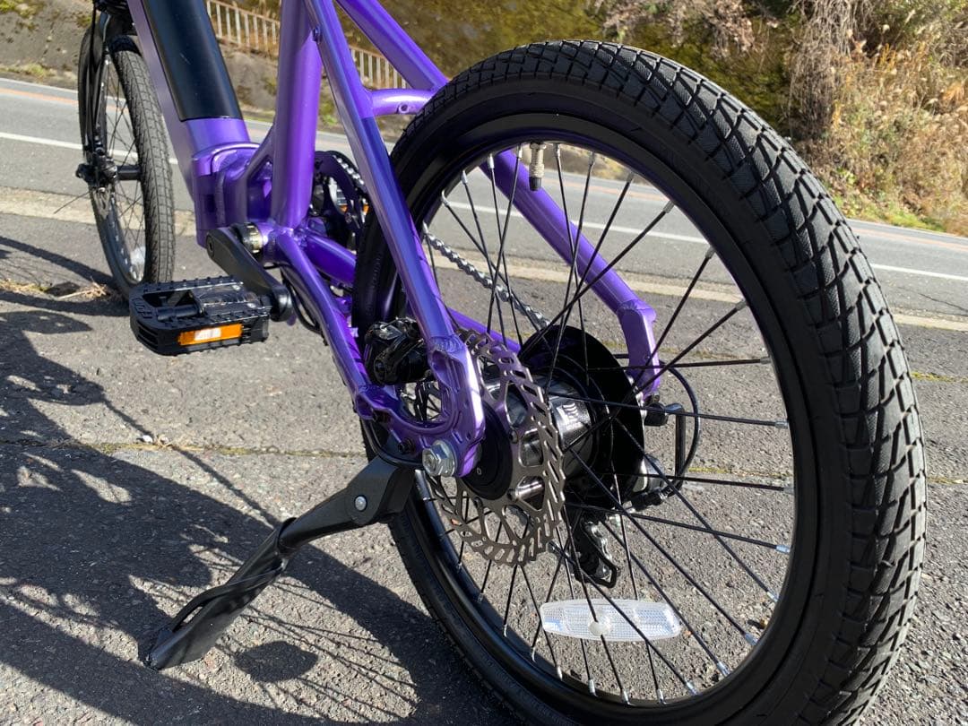 【動作確認済】送料無料 ディスク式折りたたみ電動自転車9.6Ah 7速20インチ