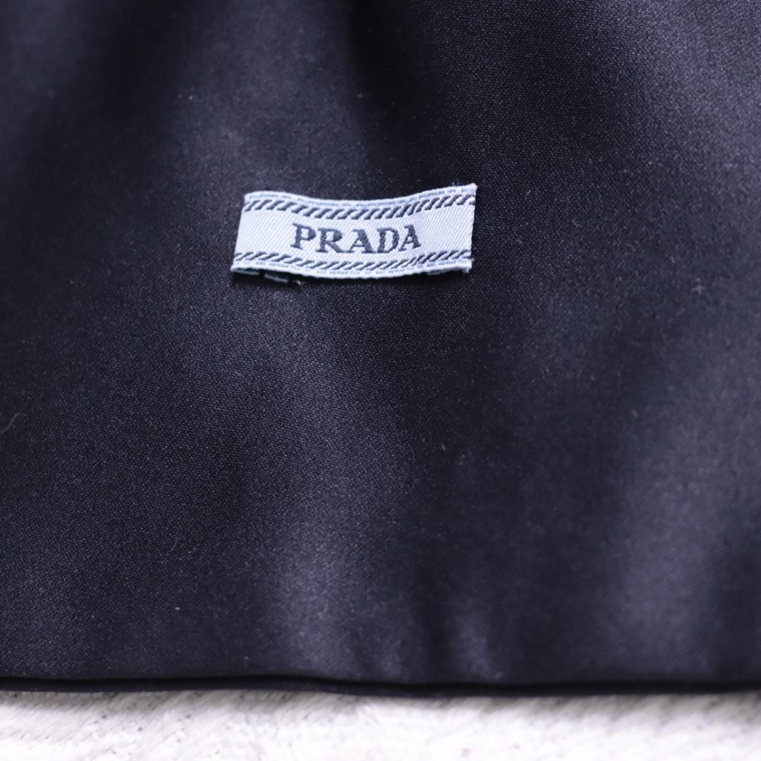 PRADA プラダ スエードレザー　ミュール　ヒール　リボン　パンプス
