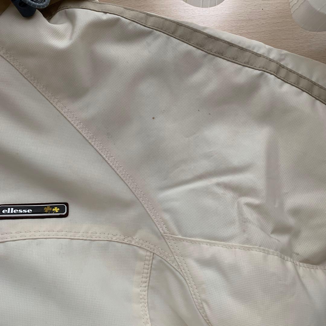 ellesse ベージュ スキーウェア 上下グローブセット