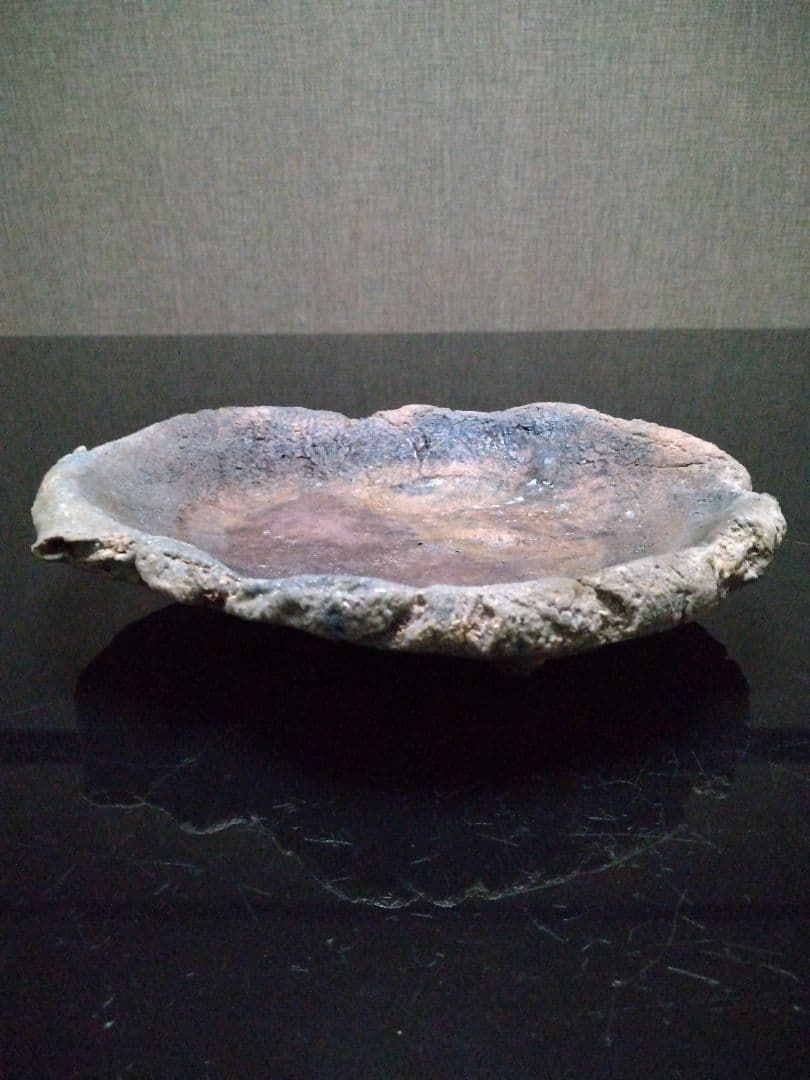 【備前焼 ３足皿】伝統工芸士  森本 桂／送料込み！