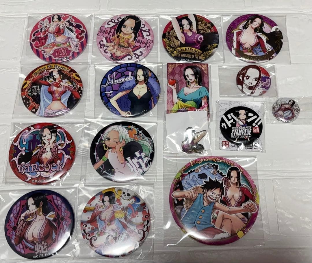 ハンコック　缶バッジ　ワンピース　輩缶バッジ