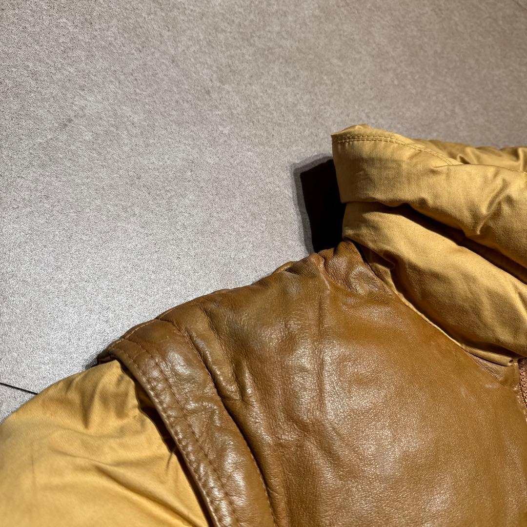 Moncler ダウンジャケット　ダウンベスト　レザー　80s 90s