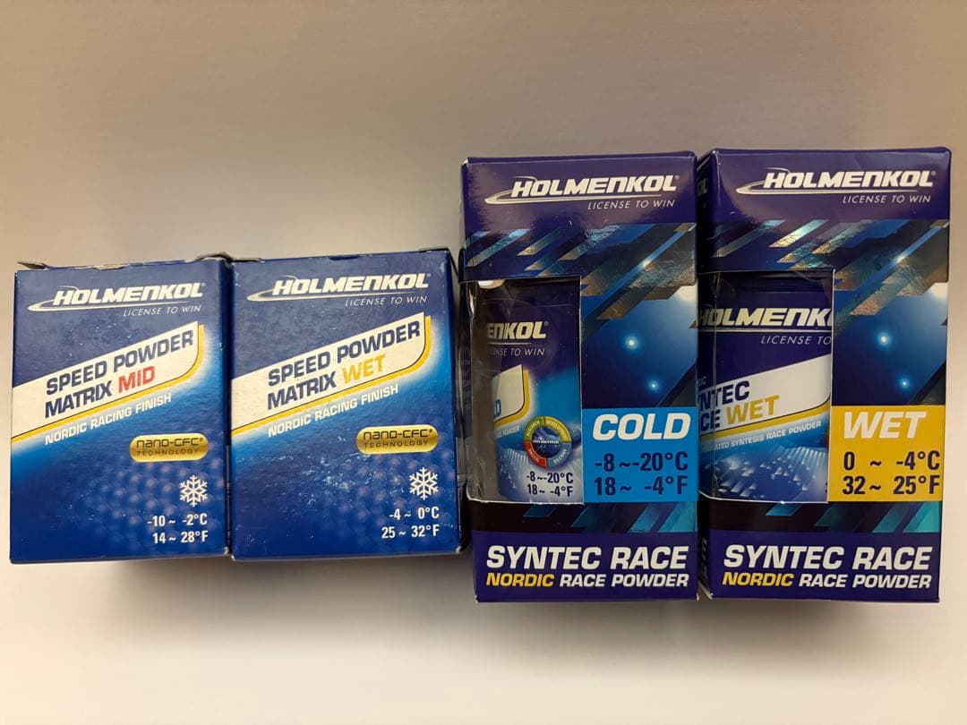 HOLMENKOL100%フッ素パウダーワックス　クロスカントリースキー