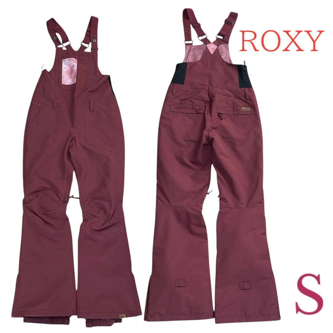 ROXY ロキシー　S レディース　スノーボードウェア　つなぎ　ビブパンツ