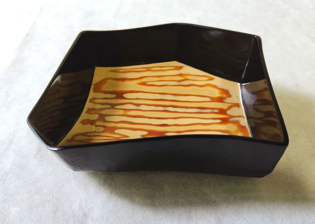 乾漆内堆漆菓子器 二点セット 未使用 新品同様