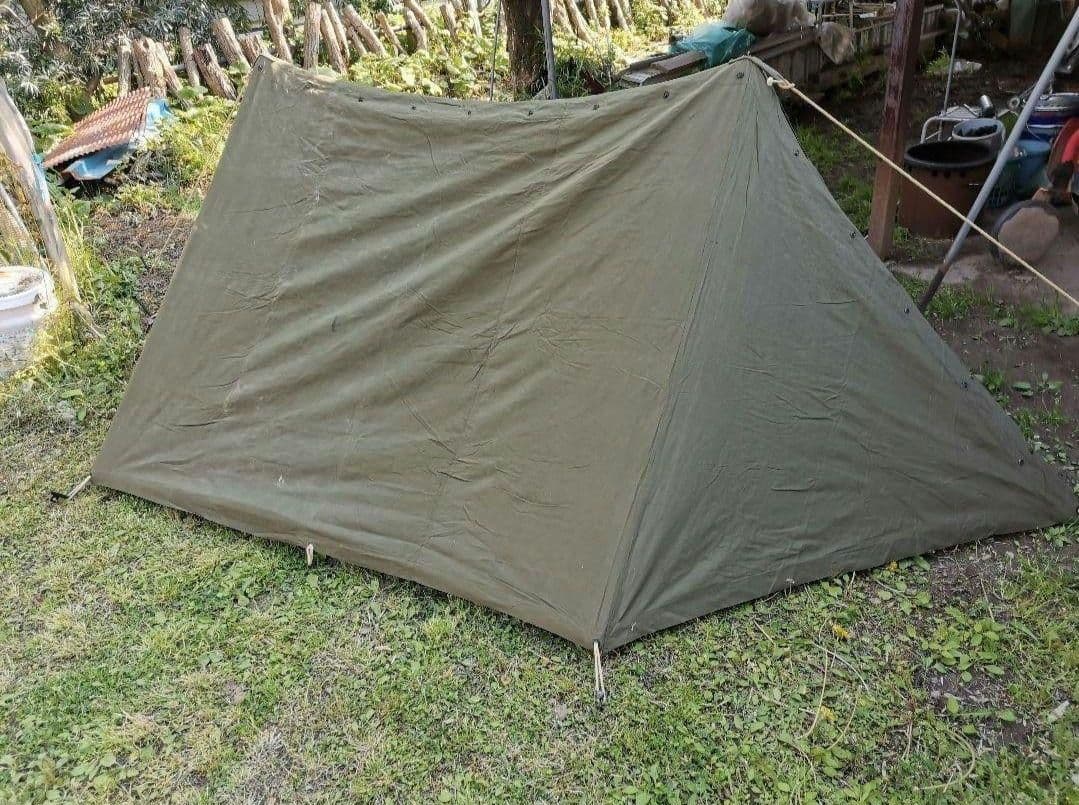 美品　アメリカ軍パップテントシート　2枚